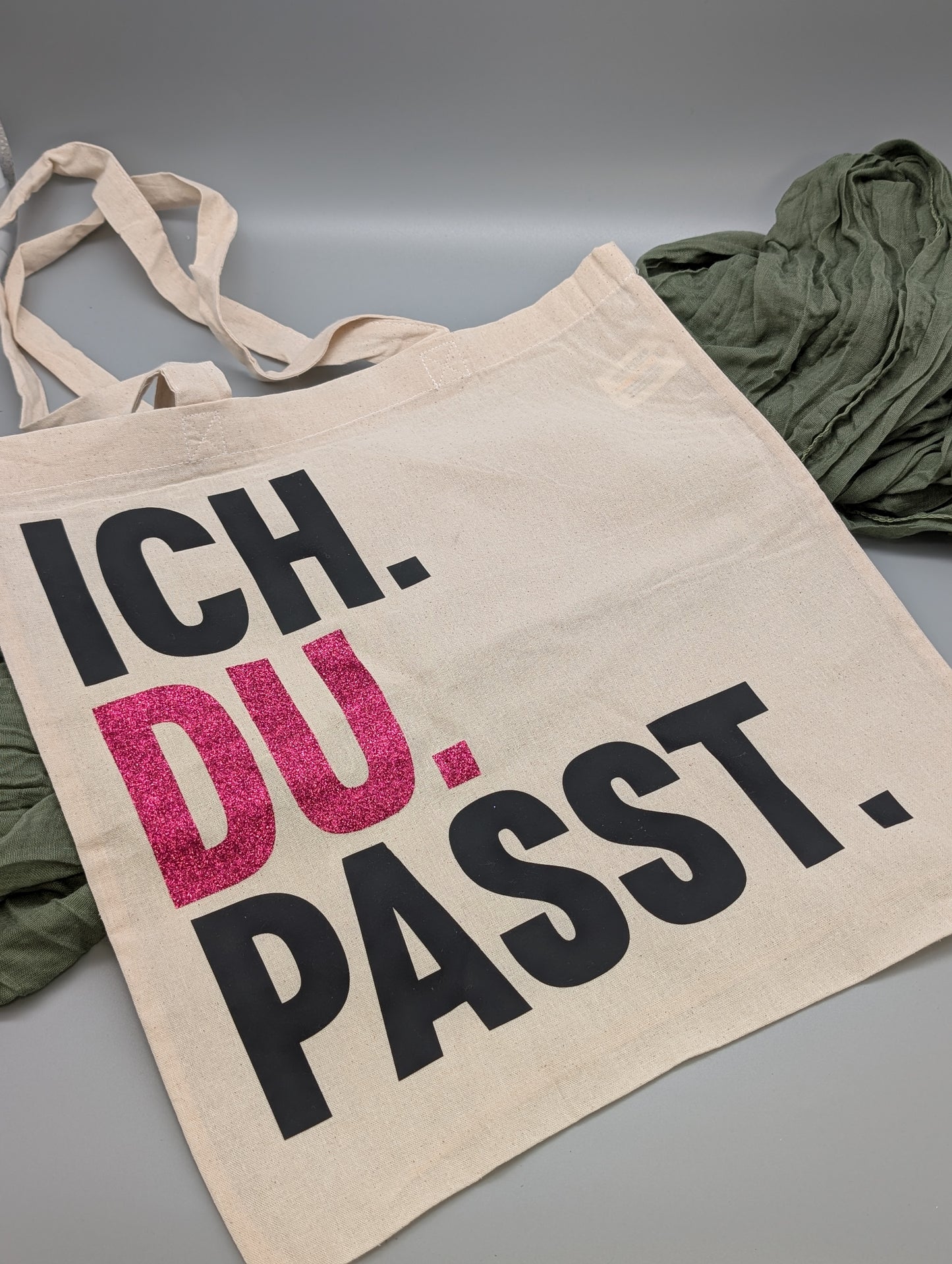JUTETASCHE I ICH DU PASST I VON JENMADE
