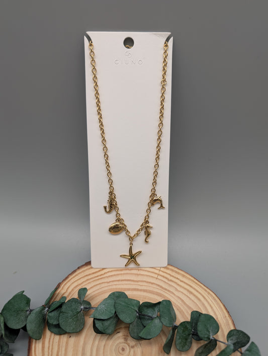 OCEAN KETTE I GOLD UND SILBER