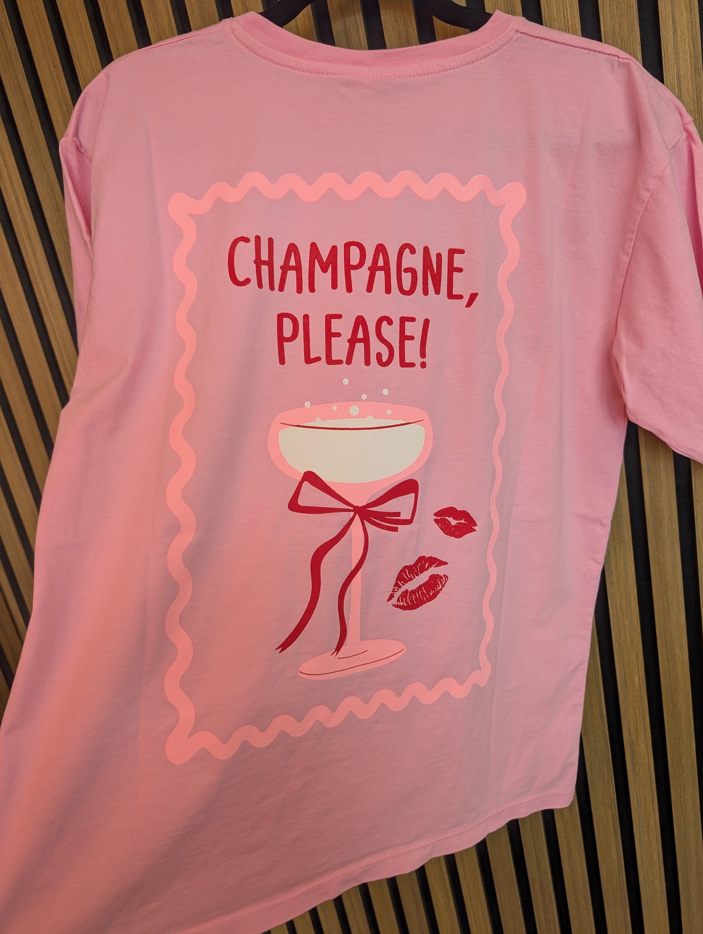 T-SHIRT CHAMPAGNE PLEASE I EINHEITSGRÖßE