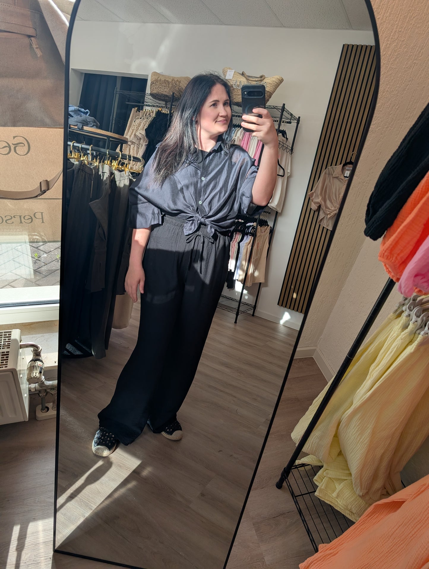 KNOTEN BLUSE I EINHEITSGÖßE