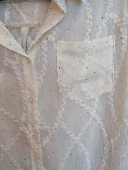 GLITZER BLUSE I EINHEITSGRÖßE