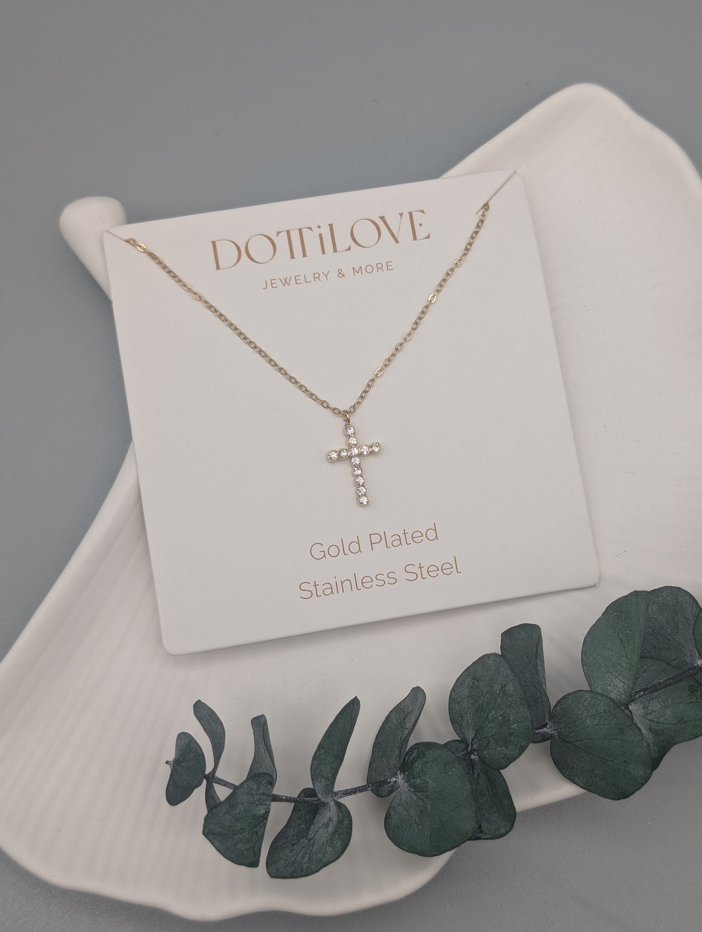 KREUZ KETTE I GOLD UND SILBER