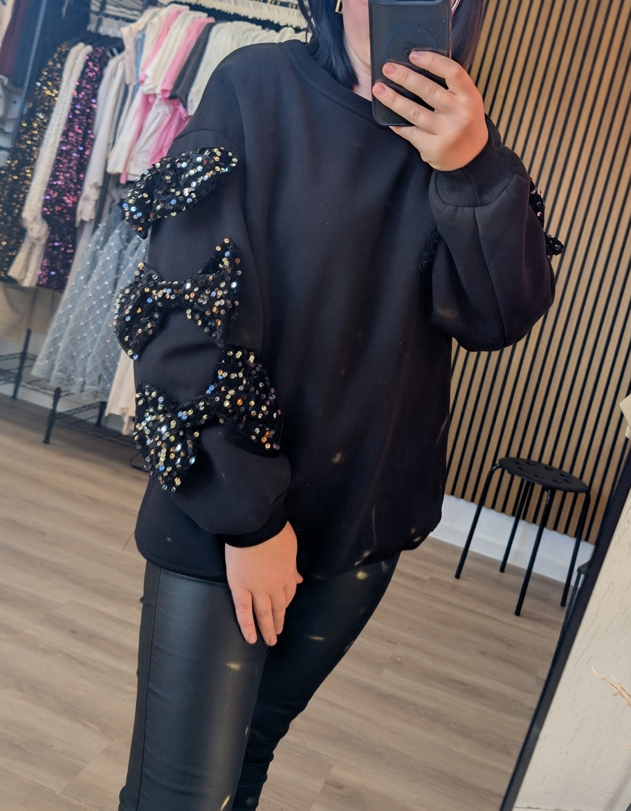 PULLOVER "BOW-GLAM"
