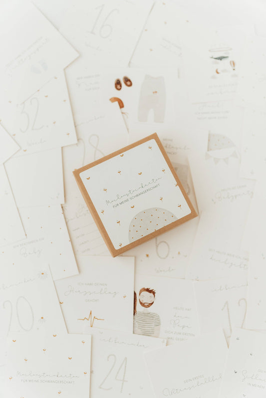 MEILENSTEINKARTEN I SCHWANGERSCHAFT I VON HEJ HANNI