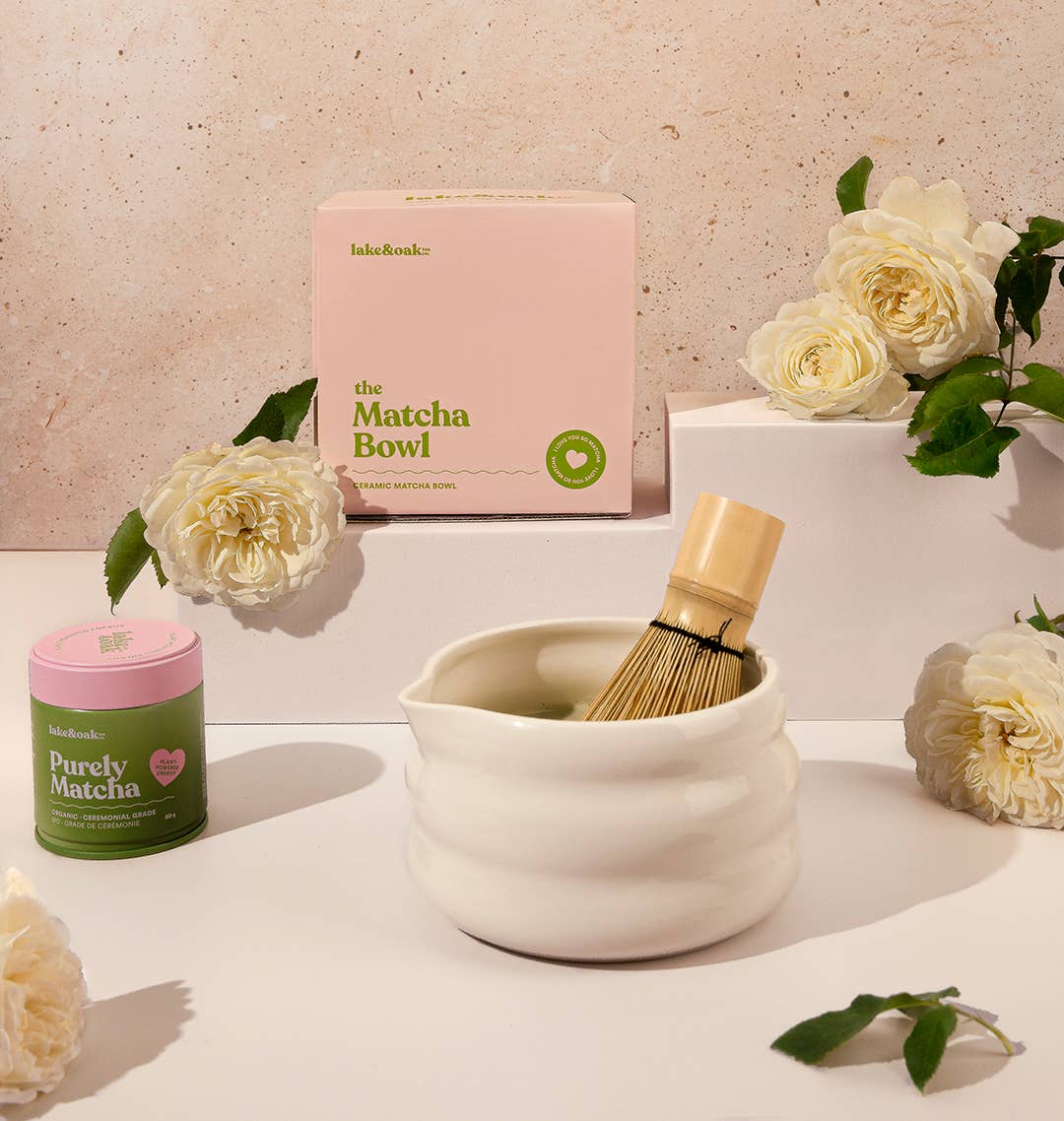 MATCHA SCHALE I ROSA