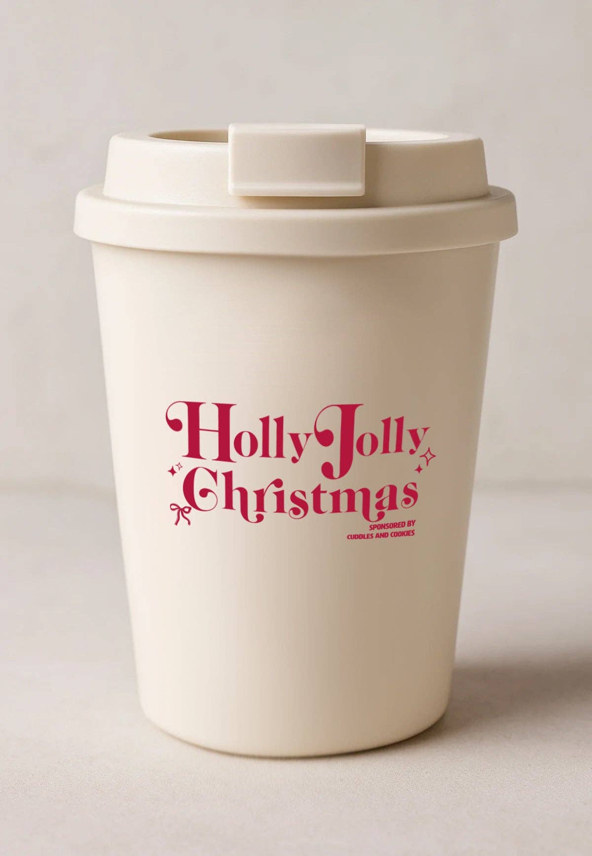 COFFEE TO GO CUP I HOLLY JOLLY CHRISTMAS