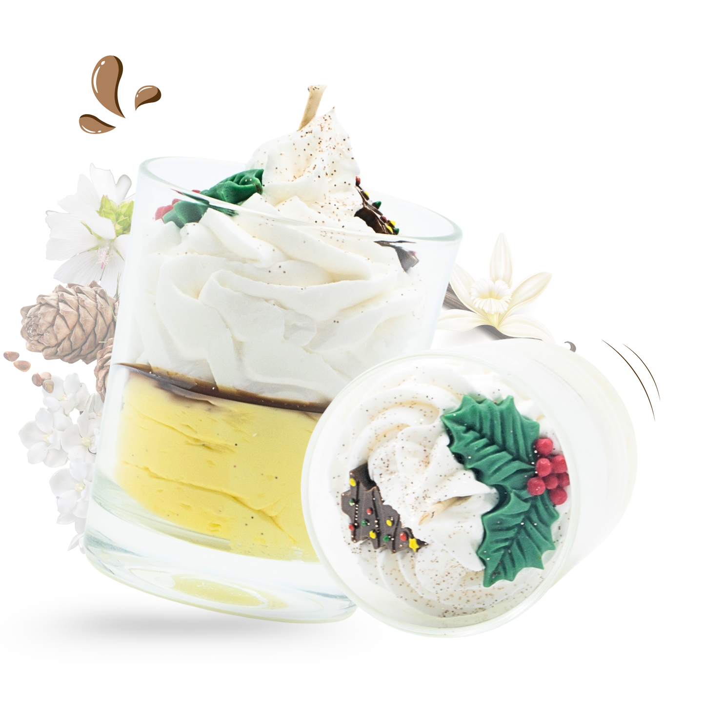 DUFTKERZE I WEIHNACHTSBAUMSTAMM