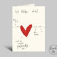 VALENTINSTAGSKARTE I ICH LIEBE DICH... I KLAPPKARTE