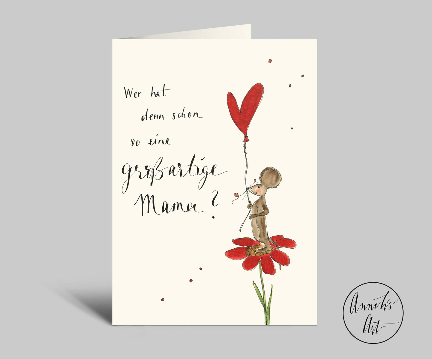 KLAPPKARTE ZUM MUTTERTAG I OHNE UMSCHLAG I VON ANNELIS ART