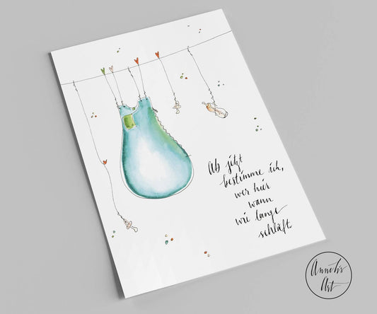POSTKARTE ZUR GEBURT | VON ANNELIS ART