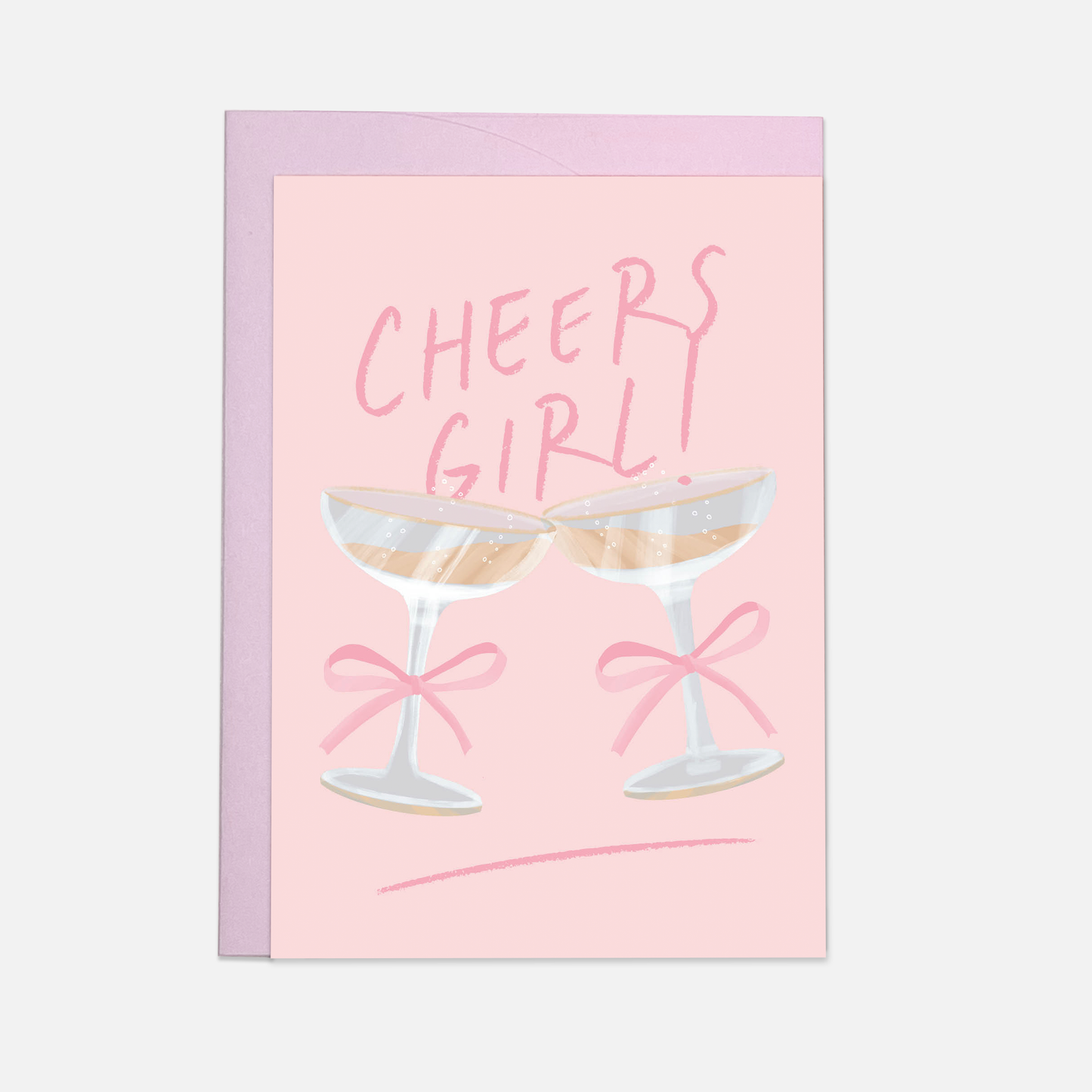 GRUßKARTE I CHEERS GIRL I MIT UMSCHLAG