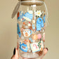 GLASBECHER I WINTER I MIT STROHHALM UND DECKEL
