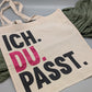 JUTETASCHE I ICH DU PASST I VON JENMADE