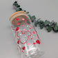 TRINKGLAS I GLASBECHER I MIT DECKEL UND STROHHALM I VERLIEBT IN DISNEY