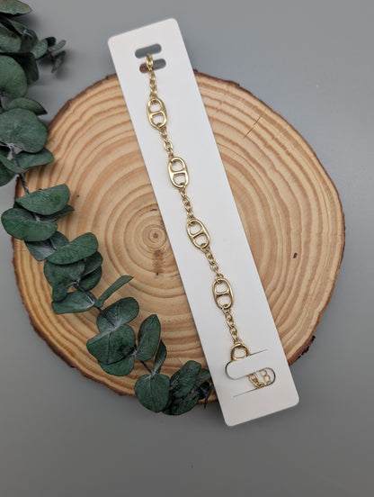 MARINA ARMBAND I GOLD UND SILBER