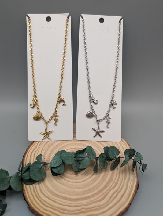 OCEAN KETTE I GOLD UND SILBER