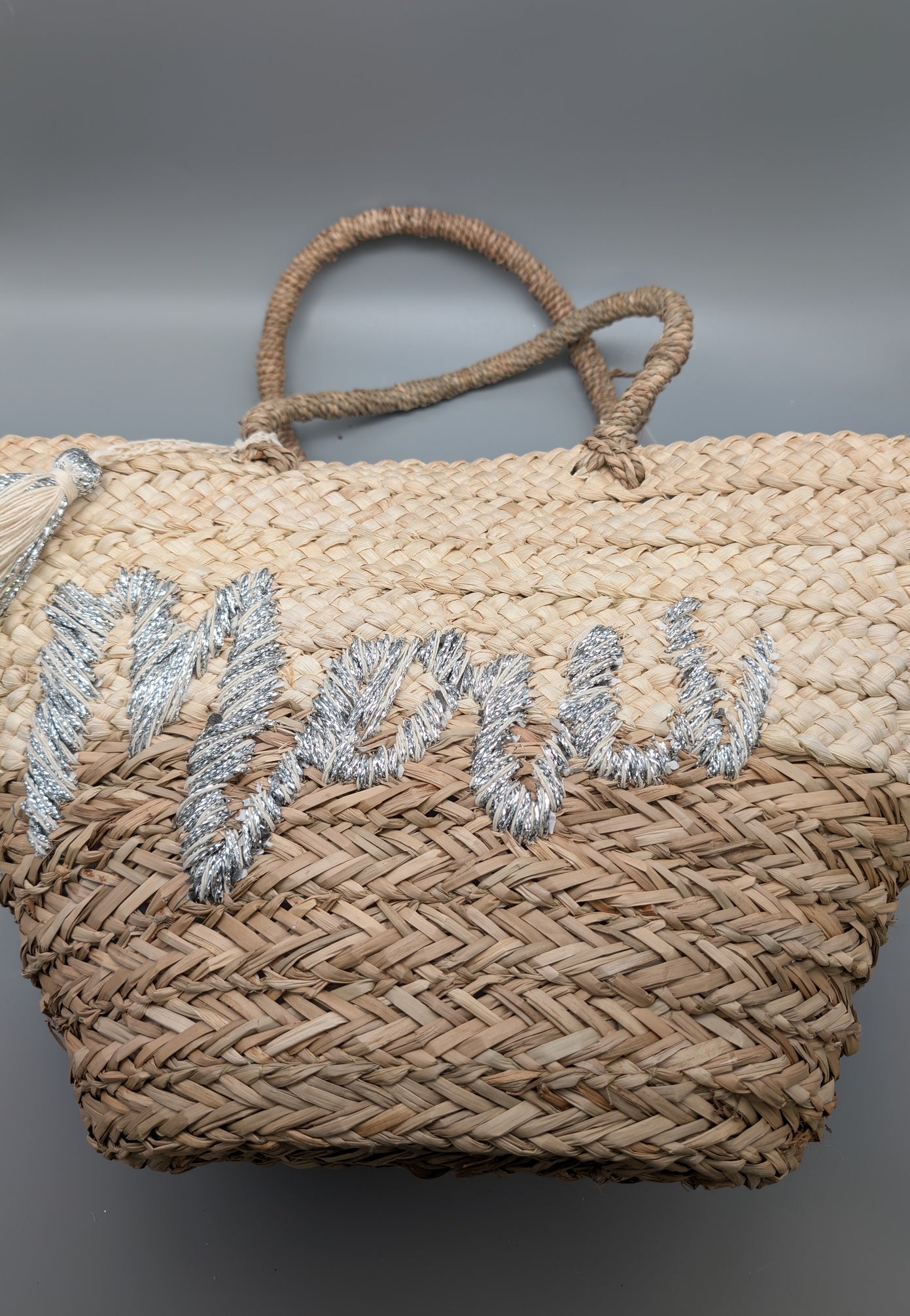STRANDTASCHE I GOLD UND SILBER