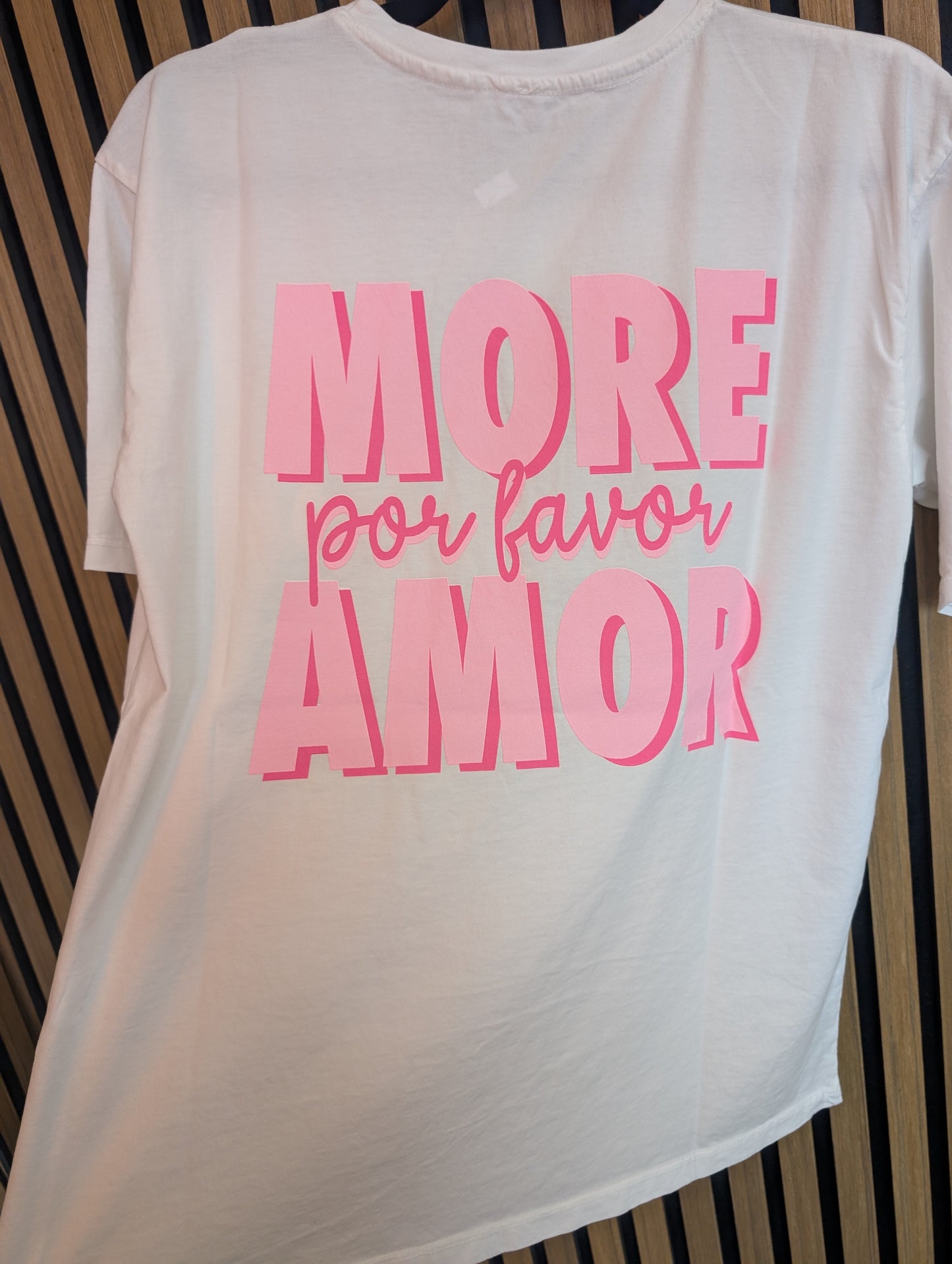 T-SHIRT MORE POR FAVOR AMOR I EINHEITSGRÖßE