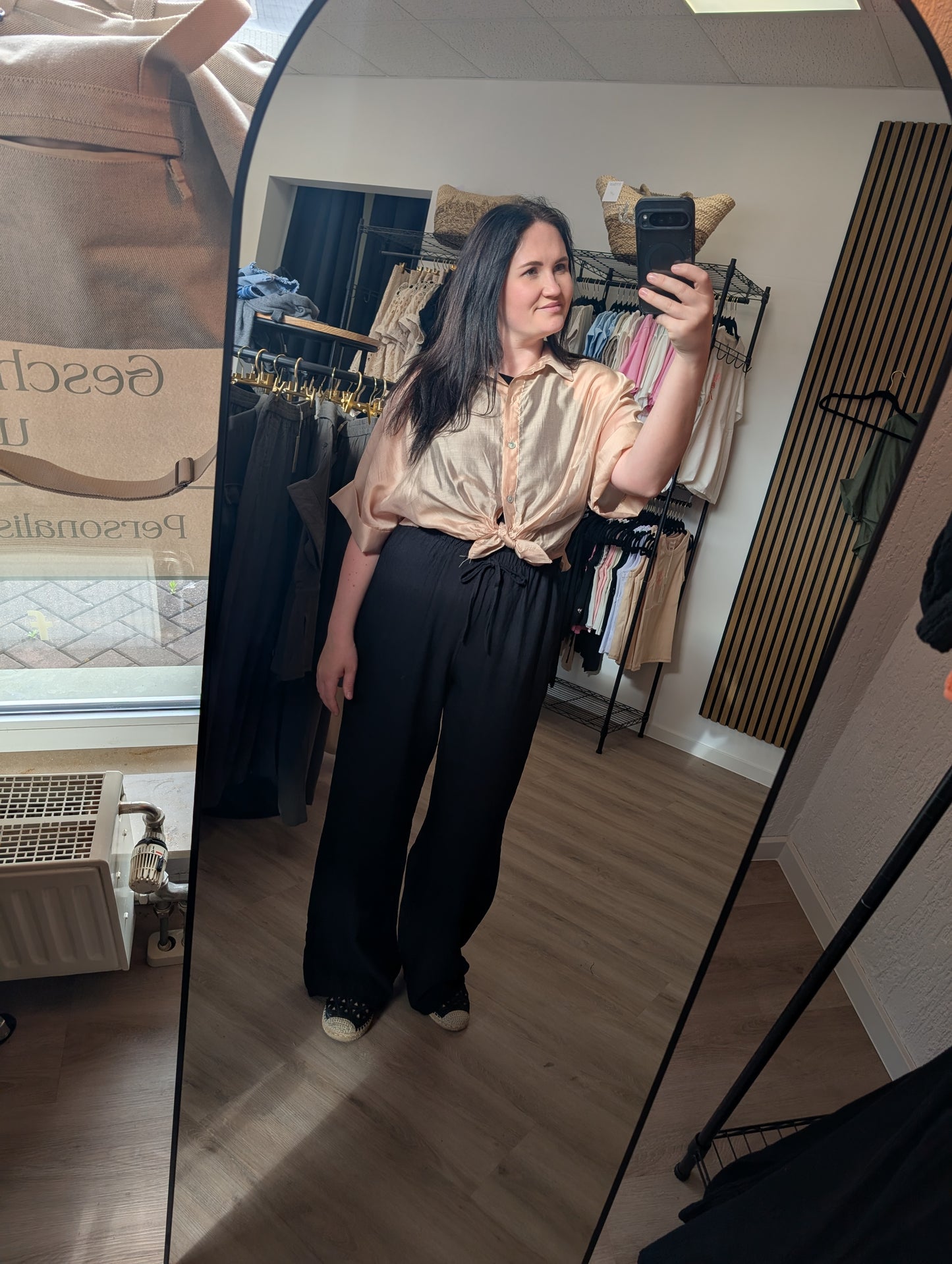 KNOTEN BLUSE I EINHEITSGÖßE