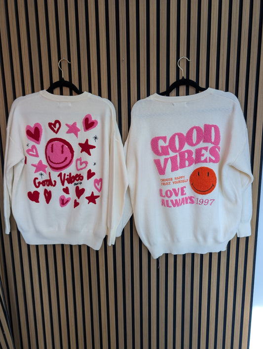 GOOD VIBES PULLOVER I EINHEITSGRÖßE