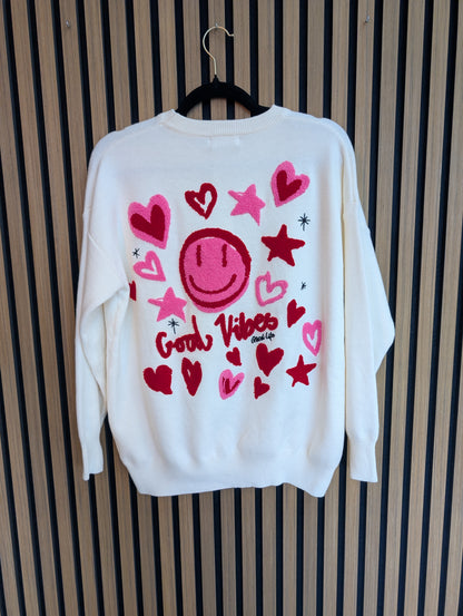 GOOD VIBES PULLOVER I EINHEITSGRÖßE