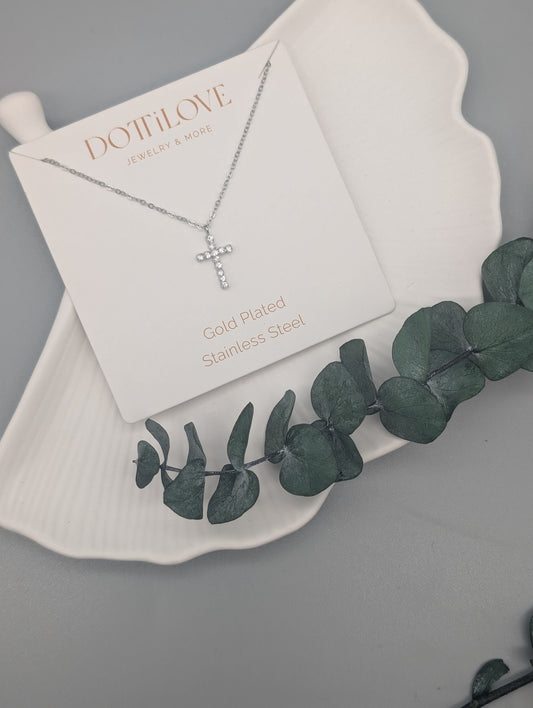 KREUZ KETTE I GOLD UND SILBER