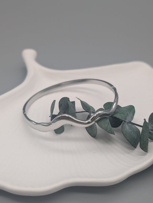 WELLENARMBAND I GOLD UND SILBER