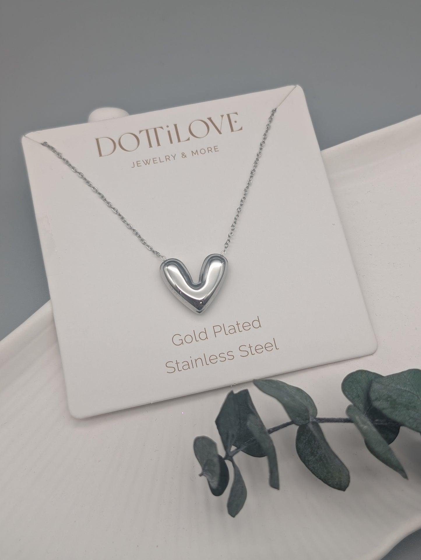 HERZ KETTE I GOLD UND SILBER