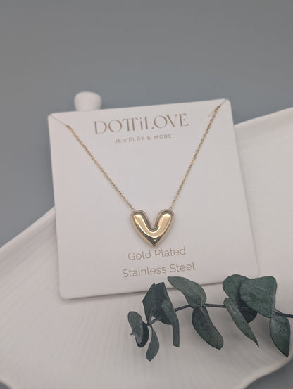 HERZ KETTE I GOLD UND SILBER