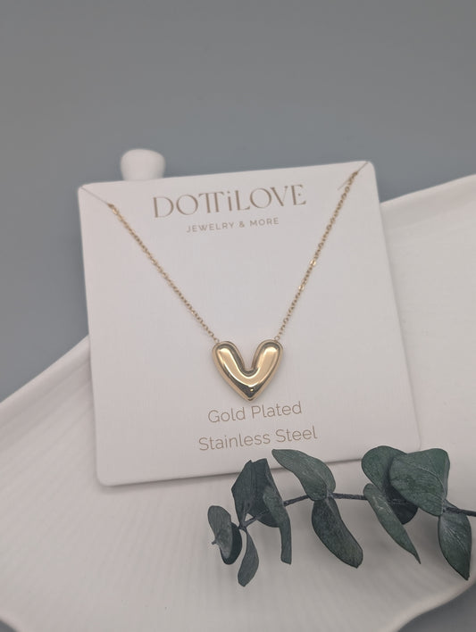 HERZ KETTE I GOLD UND SILBER