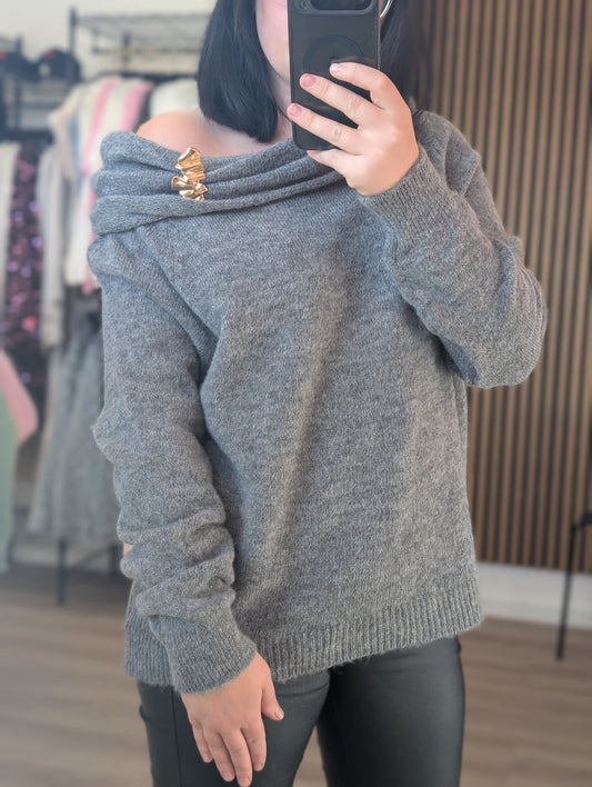 PULLOVER "DRAPE´ ELEGANCE"