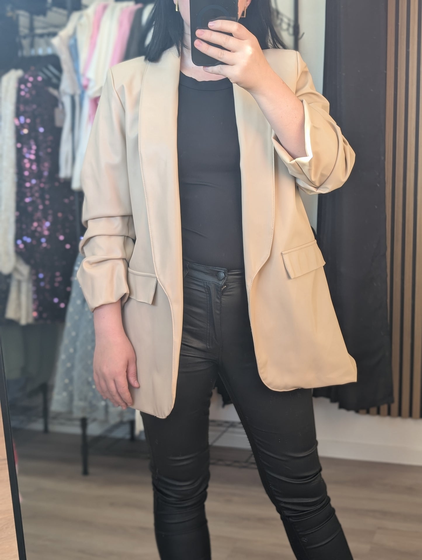 LEDER BLAZER