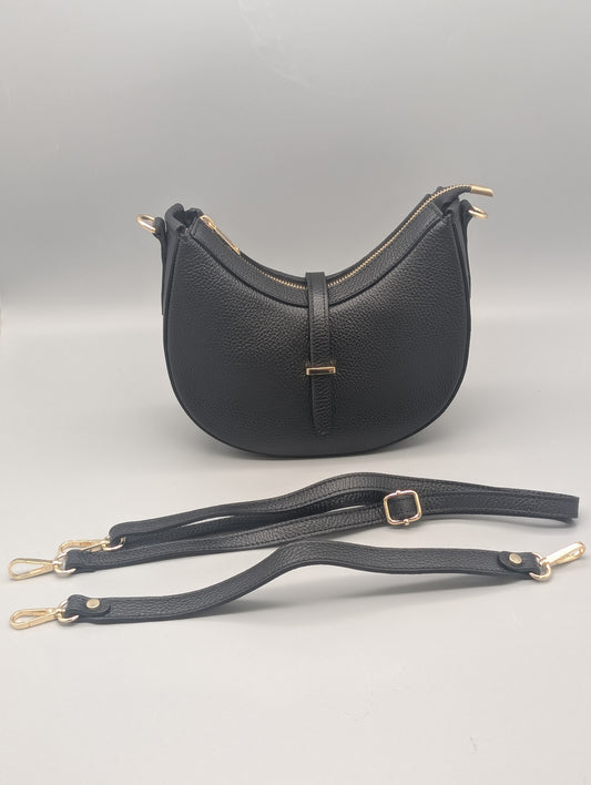 TASCHE "HALF MOON" ECHTLEDER
