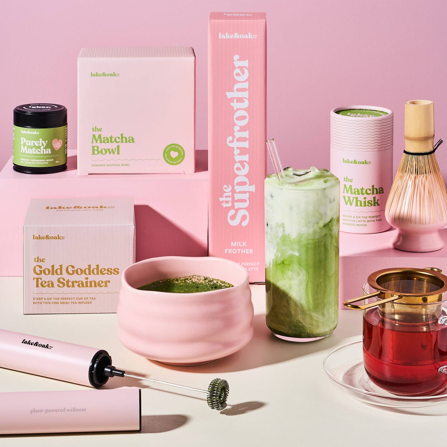 MATCHA SCHALE I ROSA