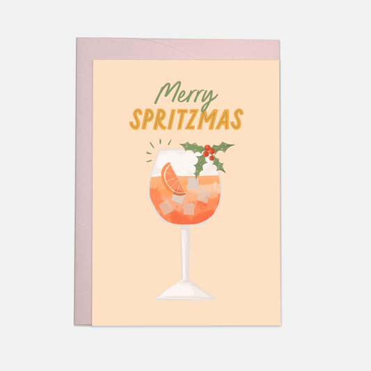 WEIHNACHTSKARTE I SPRITZMAS I MIT UMSCHLAG