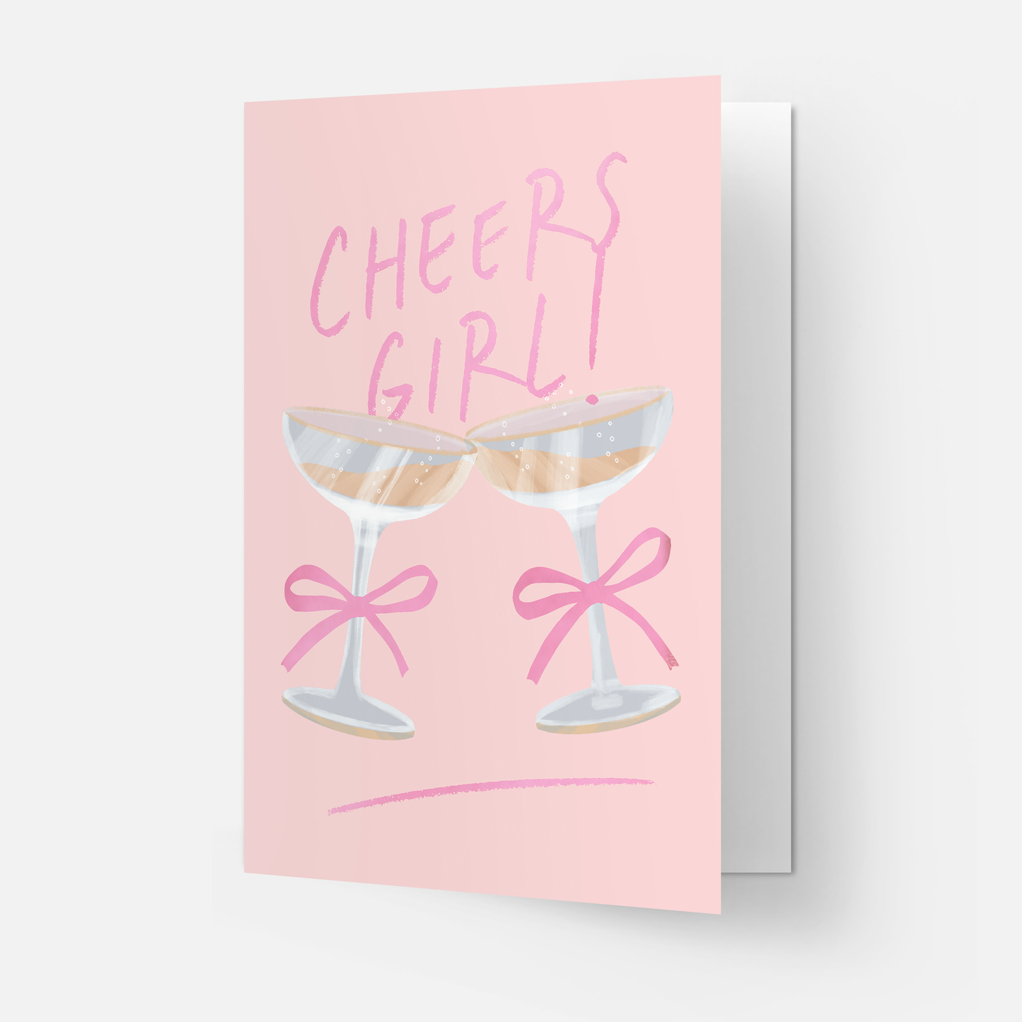 GRUßKARTE I CHEERS GIRL I MIT UMSCHLAG